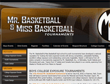 Tablet Screenshot of misterbasketball.com